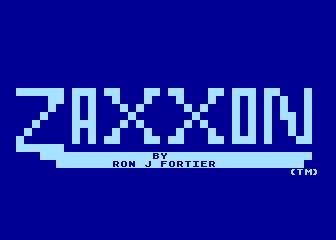 Zaxxon title screen for Atari 5200